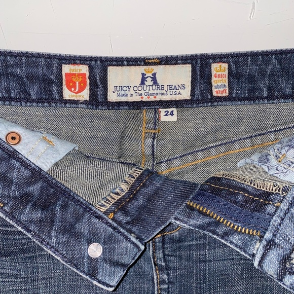 Y2K Juicy Couture Jean Mini Skirt - Picture 3 of 3